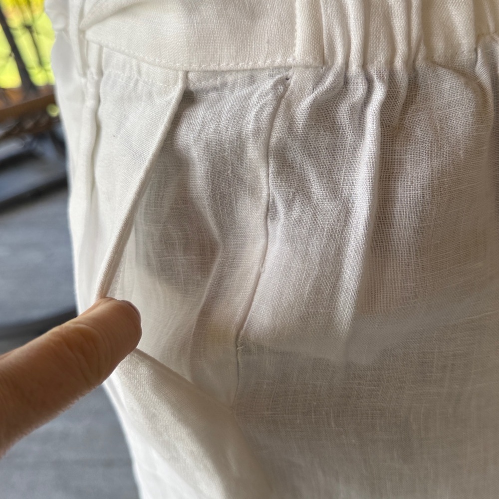 Ellen Tracy | Pleated Linen Skirt - Picture 4 of 8